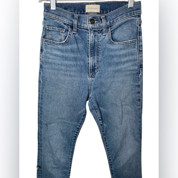 Favorite Daughter The Valentina Shortie Jean in Laurel Size 24 Raw Hem High Rise - Picture 6 of 13